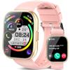 aycy Smartwatch Uomo Donna, 1.85 HD Orologio Smartwatch con Effettua/Risposta Chiamate, 112 Sportive Smart Watch con Contapassi/Sonno/Cardiofrequenzimetro, IP68 Orologio Fitness Tracker, Rosa Chiaro