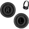 Erioscar 1 Paio Cuscinetti Cuffie di Ricambio per JBL Tune600 T500BT T450 T450BT JR300BT T510BT T520BT JR310BT (Non Compatibili con Tune600btnc) Copri Padiglioni Cuffie Universali 70mm con Memory Foam - Nero