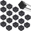 LYSHOOCE 16 pezzi Tappi di chiusura per binario solare 40x40, Tappi di chiusura per profilo in alluminio 40x40, Tappi di chiusura in plastica nera, Adatti per l'installazione di accessori per tappi di disposit