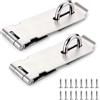 Zydiwo 2 Pezzi Lucchetto Hasp Lock Porta Serratura del Portone Acciaio Inossidabile con Viti di Montaggio per Armadi Delle Porte (4 Pollici)