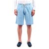 Bermuda Uomo 100% Lino Made In Italy Pantaloni Pinces Corti Pantaloncini VEQUE