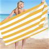 GBKDQQ Telo mare grande 200 x 80 cm, asciugamano da spiaggia XXL ad asciugatura rapida, asciugamano da spiaggia grande in microfibra, telo mare portatile per donna uomo e bambini