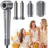 Bopcal Phon Capelli Professionale 5 in 1 - Hair Styler 160000RPM Spazzola Asciugacapelli, Arricciacapelli Automatico, Spazzola Aria Calda con 500 Milioni Ionico per Crespo, Volumizzant, Liscio, Regali