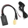 Qiilu Adattatore Audio per Auto, Adattatore per Cavo AUX Bluetooth 5.0 con Microfono Vivavoce di Ricambio per Fiat 500/Grande Punto/Qubo/Fiorino