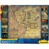 AQUARIUS 65370 Lord of The Rings Map 1000 Piece Jigsaw Puzzle, Multi-Colored, One Size