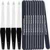 Pingispower Lima per unghie, 14 lime professionali in metallo e limetta per unghie naturali e acriliche (grana 100/180), doppio lato, lavabili e riutilizzabili, kit per la cura delle unghie per donne