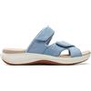 Clarks Mira Facilità, Sandali a Ciabatta Donna, Denim Blu Tessile, 35.5 EU