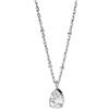 Purelei® Collana Elegante Vintage - Catena in Acciaio Inox Oro con Gemme di Zirconia Cubica Bianca 50/55 cm Regolabile, Länge: 50-55 cm, Acciaio inossidabile, Abalone