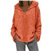 Generic Tops Fashion Dimensione Donne Hood Lunghi Maniche di Sweater Colore Solido Grande Sweater Sciolto Cappotto in Offerta