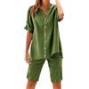 HEONSATI Tuta Lino Donna Estivo Completi Palestra Cotone Sportivo Tute Estivi Due Pezzi Maglietta Manica Corta E Pantaloni Lunghi a Vita Alta Tuta Da Casa Casual Leggeri Training Fitness Comodi