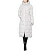 ZiXing Donna Piumino Parka Inverno Cappotto con Cappuccio Caldo Giubbotto Lungo Trapuntata Giacca Bianca S