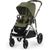 CYBEX Passeggino Gold GAZELLE S, dalla nascita a circa 4 anni, max. 22 kg (modalità singola) / 2x 22 kg (modalità duo), sistema all-in-1 con 20+ configurazioni, verde muschio