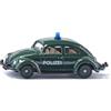 Siku 1560, VW Maggiolino della Polizia, Auto Giocattolo, Metallo/Plastica, Verde Scuro, Auto Giocattolo per Bambini, Pneumatici Gommati, Con Luce sul Tettuccio