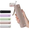 Exllena Borraccia Piccolo con Cannuccia 270ml, Bevi con Una Sola Mano, Thermos Piccolo A Tenuta Stagna - Doppia Parete Inox, Ideale per Caffè, Palestra e Viaggi (Marrone Caffè)