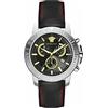 Versace Orologio Analogico al Quarzo Uomo con Cinturino in Pelle VE2E00121