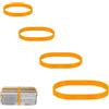 Xingrun 80 Pezzi Elastici 200g per Ufficio - Elastici Grandi Assortiti 25/40/60/70mm per Lavoro, Cucine, Banca, Carta, Banconote - Giallo