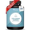 Vitavea Collagene Marino Idrolizzato + Acido Ialuronico per Pelle, Capelli, Unghie e Articolazioni - 1000 mg Tipo I & III - Integratore con Vitamina C, Zinco e CoQ10 - 120 Capsule Vitavea
