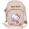 sarcia.eu Hello Kitty Bustina in LINO, borsetta piccola con tracolla regolabile, mini borsetta GIOVANI 17x5x12 cm (Hello Kitty Lino)