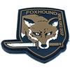 Patch Nation Foxhound Special Force Group metal Gear Solid Airsoft morale PVC toppa marrone
