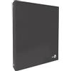 BM BeMore - Raccoglitore ad anelli grigio scuro, 0123585 - Dimensioni 21 cm x 32 cm - Copertina Pesante Plastificata Lucida - Confezione da 5 pezzi - Colore grigio scuro