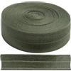 Aerzetix - Banda Nastro Elastico Pieghevole Piatto 9 m x 20 mm - 80% Nylon e 20% Lycra - Colore Verde Scuro