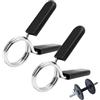 Huybaa 2 Pezzi 28 mm Morsetti per Bilanciere Palestra, Chiusura a Molla in ABS per Sollevamento Pesi, Allenamento di Forza, Fissaggio a Manubri Corti