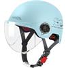 ACMEDE Casco Del Veicolo Elettrico Estate Lente Universale Protezione Solare Mezzo Casco, Uomo E Donna Moto Casco Semi-coperto, Ciclomotore Casco Traspirante