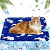 AHYDFSR Tappetino Rinfrescante per Cane, Tappetino Refrigerante per Cani e Gatti, Gatti Iniezione D'acqua, 40x50cm, M, Orso polare blu reale