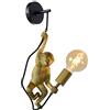 LUCIDE 10202/01/30 Lampada da parete, Materiale Plastica, 40 W, Nero, Oro
