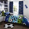 Catherine Lansfield Football Blue 160x220+50x80+ Plain Dyed Denim 180x280