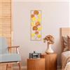 Wallity Hanah Home Accessorio decorativo da parete in metallo, fatto a mano, 32 x 90 cm, 100% metallo (1,5 mm), design unico dipinto a mano, perfetto per decorazioni domestiche e pareti d'accento