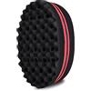 ELERA Double Side Two in One Magic Twist Hair Sponge Afro Braid Style Dreadlock Bobine Wave Hair Curl Sponge Brush (ovale)