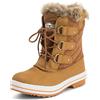 Polar Donna Trapuntato Breve Anatra Foderato Di Pelliccia Allacciare Stivali - TAS43 AYC0019