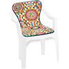 emmevi Cuscino Sedia Poltrona Dehor Mosaico Siciliano Coprisedia Schienale Pieghevole Mod.ANEMONE DIS_35