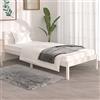 Tidyard Giroletto Bianco in Legno Massello di Pino,Struttura Telaio Letto,Giroletto Singolo/Matrimoniale,Struttura Letto Singolo Moderno,Giroletto Una Piazza e Mezza 90x190 cm 3FT Single