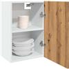 Gecheer Mobile Pensile Rovere Artigianale 40x31x60 cm Legno Multistrato,Armadio da Cucina,Mobile da Cucina Salvaspazio,Mobili Cucina Componibili,Mobile Base per Cucina,Armadietti da Cucina,P856105