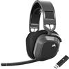 Corsair HS80 MAX Cuffie da Gioco Multipiattaforma Senza Fili con Bluetooth - Dolby Atmos - Microfono omnidirezionale - Compatibile iCUE - PC, Mac, PS5, PS4, Nintendo Switch, Mobile - Grigio Acciaio