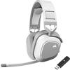 Corsair HS80 MAX Cuffie da Gioco Multipiattaforma Senza Fili con Bluetooth - Dolby Atmos - Microfono omnidirezionale - Compatibile iCUE - PC, Mac, PS5, PS4, Nintendo Switch, Mobile - Bianco