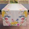 PETTI Artigiani Italiani - Accessori Tessili da Cucina, Runner da Tavolo Elegante 40x140 cm in Microfibra, Tovaglia Tavola in Stampa Digitale Floreale 30, 100% Made in Italy