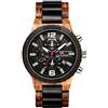 RORIOS Moda Orologio Legno da Uomo Orologio da Polso Orologio Analogico Al Quarzo Orologio di Peso Cronografo con Data e Cinturino Leggero Naturale Orologio di Legno