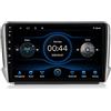 EZoneTronics Android 10.1 Autoradio Stereo per Peugeot 208/2008 2012-2018 Touch screen capacitivo da 10 pollici Navigazione GPS ad Bluetooth Wifi USB SWC Lettore schermo diviso 2G RAM + 32G ROM