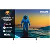 Philips Ambilight 77OLED820 4K OLED Smart TV - Display 77'' con processore P5 AI Perfect Picture Ultra HD, Titan OS, Dolby Vision e Atmos Sound - Funziona con Alexa e Google
