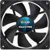 Gelid Solutions Silent 9 PWM Black Ventola 92 mm Funzionamento silenzioso Pale della ventola ottimizzate Flusso d'aria elevato Connettore 4 pin RPM 1500 92 x 92 x 25 mm Nero