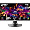MSI MAG 272QP QD-OLED X50, monitor gaming 27 WQHD, 2560x1440, pannello Quantum Dot OLED, 500Hz, 0,03 ms, DisplayHDR True Black 500, HDMI 2.1, DP 1.4a, USB-C (15W PD), regolazione inclinazione/altezza
