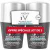 Vichy Uomo Invisible Resist, Deodorante Roll-On, Deodorante ad Efficienza Lunga Durata 72 H, Anti-Macchie Gialle e Bianche, Adatto per pelli sensibili, Confezione da 2 x 50 ml