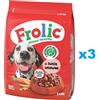 FROLIC Naturally Irresistible 3x2,6 kg cibo semi-umido per cani con carne di manzo fresca