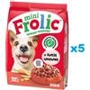 FROLIC Mini Naturally Irresistible 5x800 g cibo semi-umido per cani di piccola taglia con carne di manzo fresca