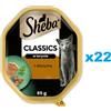 SHEBA Classics Paté con Selvaggina in vaschetta 22x85g alimento umido completo per gatti adulti
