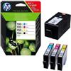 HP CARTUCCIA ORIGINALE HP X4E14AE 934 Bk XL 935 C M Y XL MULTIPACK 4 PEZZI