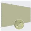 ZQXFZ Telo Ringhiera Balcone 85x100cm Poliestere Densità 160g/㎡） Frangivento Balcone Ringhiera Con Occhielli Fascette E Funi -Color Crema.